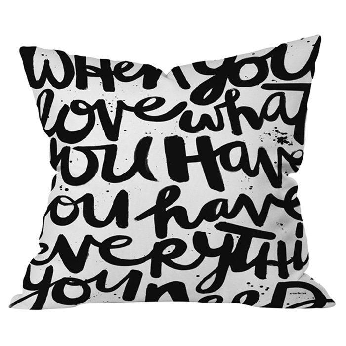 If You Love Outdoor Throw Pillow Deny Designs