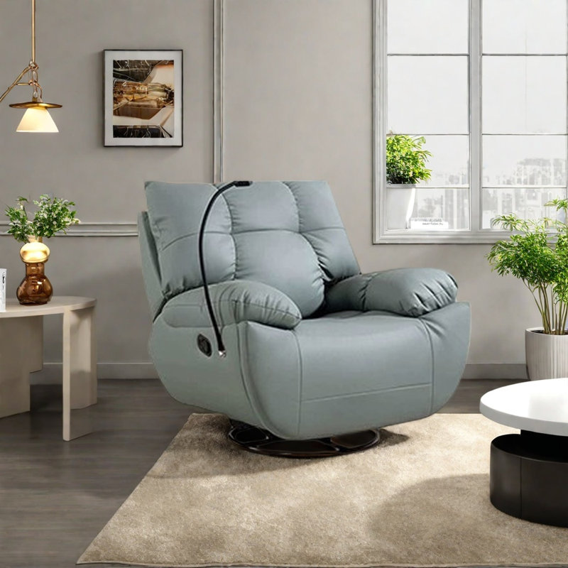Chaise longue à 360 °, Cyan grisâtre