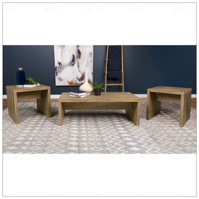 Brianna Mango 3-piece Rectangular Coffee and End Table Set
