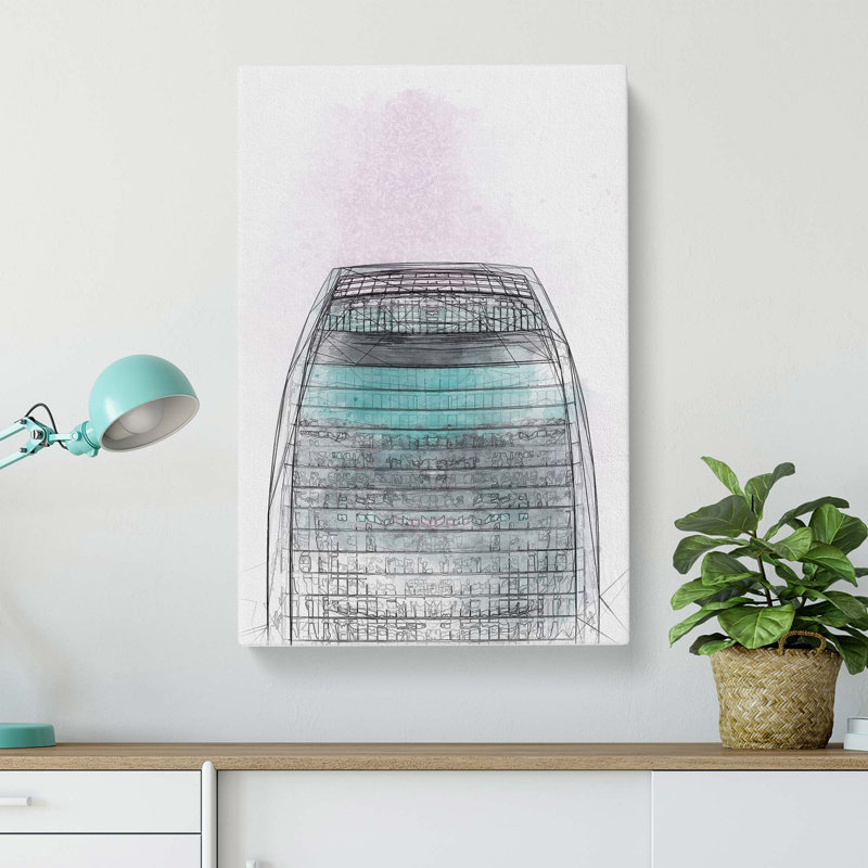 Sketching The Architecture Vol.49 - Wrapped Canvas, 91cm H x 60cm W x 3cm D