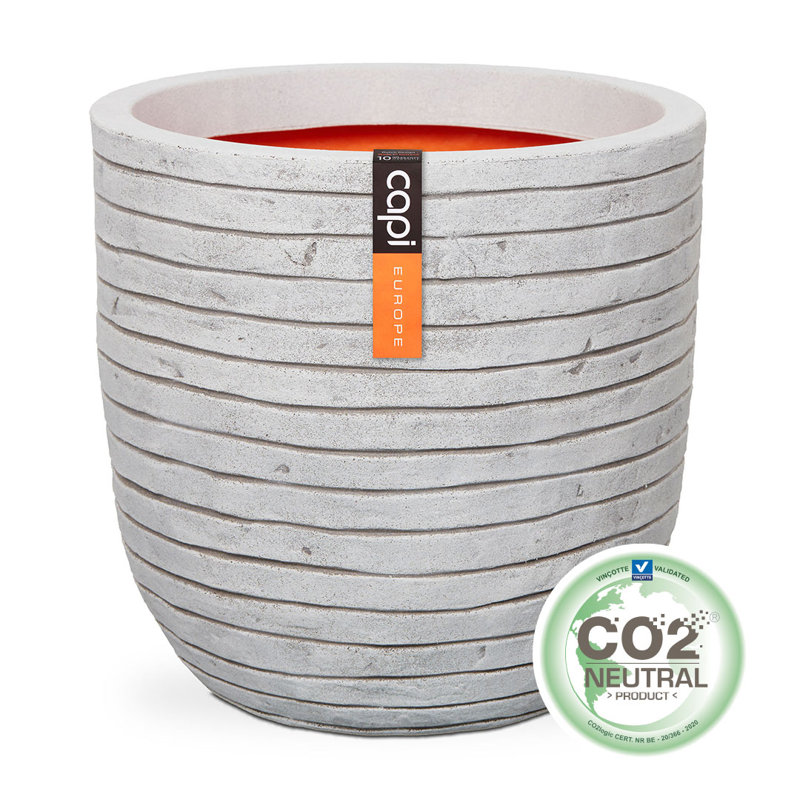 Pot Planter, 52cm H x 54cm W x 52cm D, Ivory