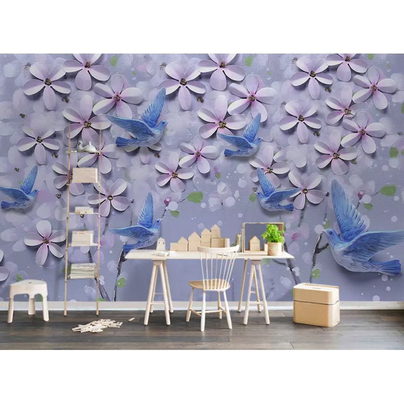 Murale à peindre à motif floral L 6,25 pi x l 112 po Daisy, L 4,08 pi x l 6,25 pi