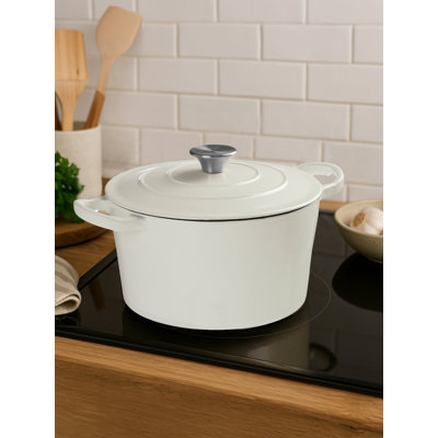 Symple Stuff 4L Cast Iron Round Dutch Oven