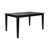 Deshandra 60" Finish Dining Set - 5-Piece, Black Dining Table And X-Cross Metal Chairs-330384448