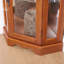 Armoire d'angle lumineuse avec portes en verre et 3 tablettes-2053293326