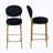 Adjustable Swivel Bar Stool With Back And Footrest, PU Leather Upholstered, 23.5-32.5 Inch Height, Modern And Comfortable For Home And Commercial Use-808311359