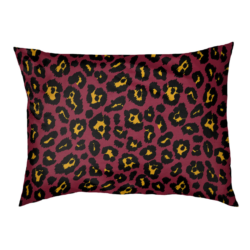 Coussin d'extérieur Seattle, Très grand (l 40 po x P 50 po x H 6 po), Rouge / jaune / noir