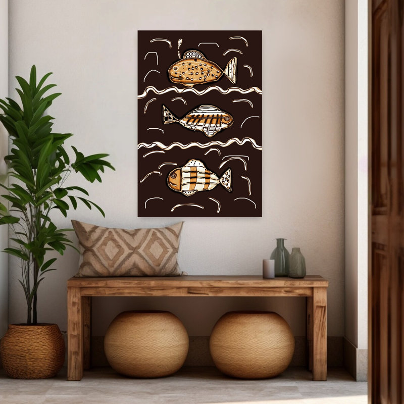 «Ocean Fish», reproduction d'art mural, 48" H x 32" W