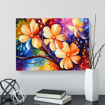 Assorted Flowers - Wrapped Canvas