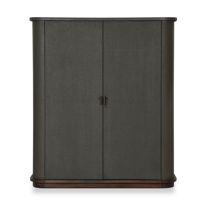 Armoire Berlin, Lin laqué vert foncé