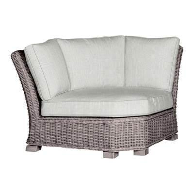 Rustic Woven Sectional Corner
