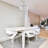 4-Light Crystal Semi Flush Mount Ceiling Light-2135663749