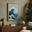 Great Wave Rising Japandi - Wrapped Canvas-1008329670-1008329668