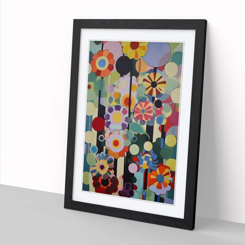 Mixed Flowers Vol.8 - Picture Frame Print, Black, 34cm H x 25cm W x 2cm D