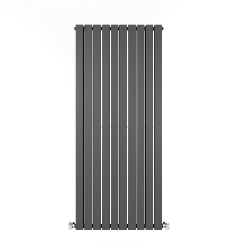 Horizontal Flat Panel Radiators, 180cm H x 68cm W x 5.8cm D, Anthracite