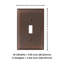 Mulholland 1-Gang Toggle Light Switch Wall Plate-12892344