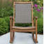 Chaise berçante en bois massif Arnot-1021631835
