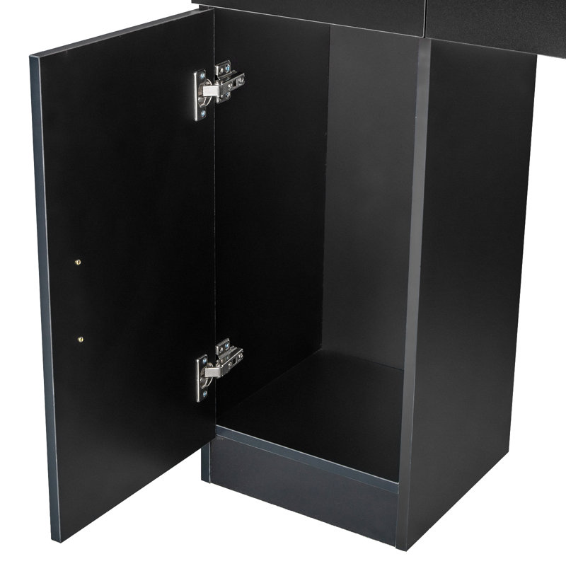 Armoire de rangement à fixation murale Dockrey, Noir
