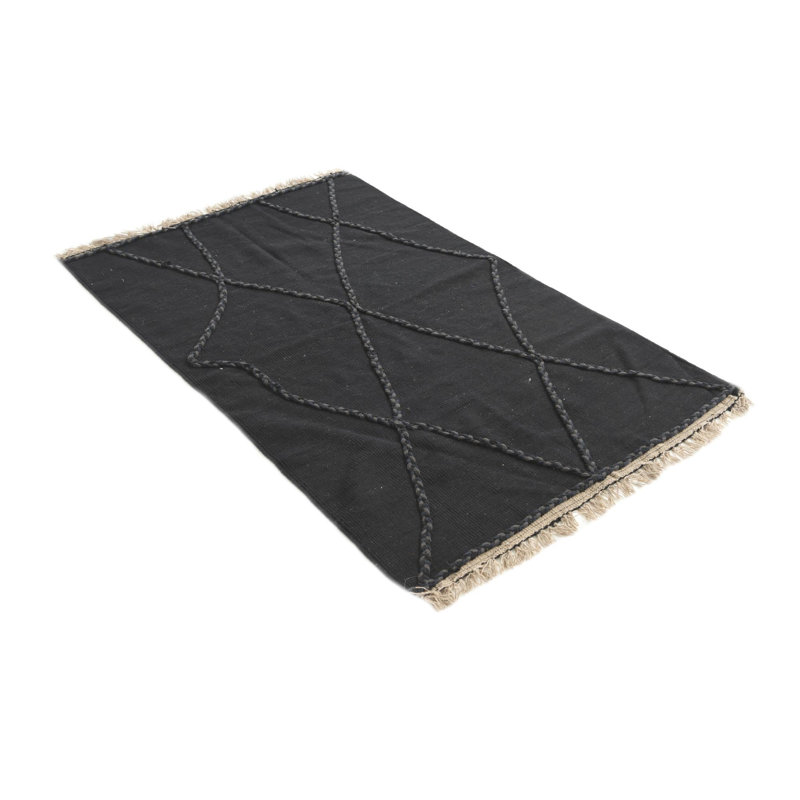 Tapis noir Noor