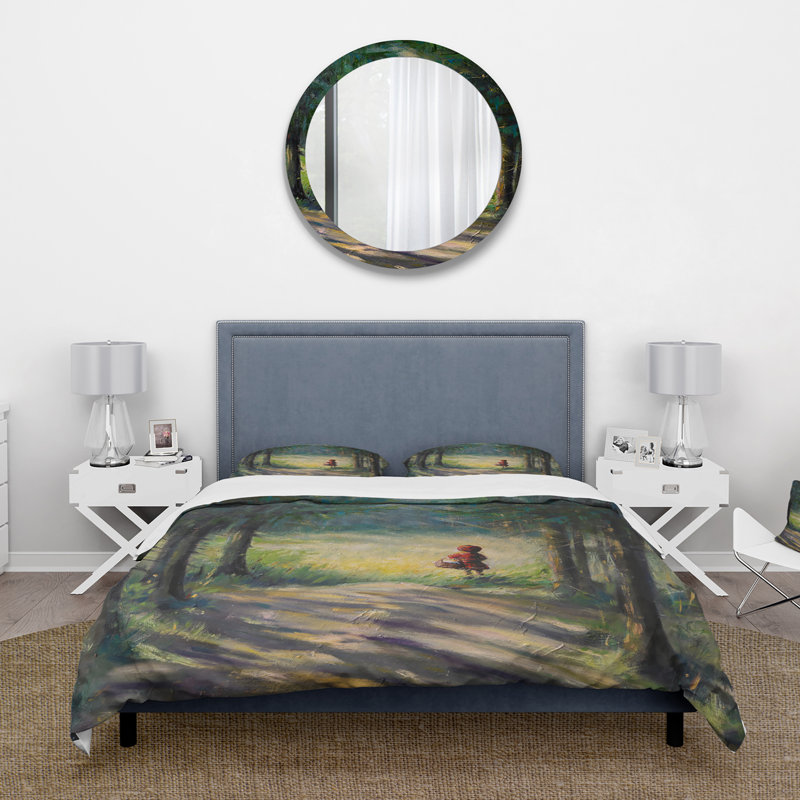 Petit chaperon rouge dans les bois - Ensemble de housse de couette traditionnel - Microfibre de polyester