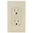 Leviton SmartlockPro 15 Amp 125 Volt Duplex Light Almond GFCI Outlet 5-15R 1 Pack