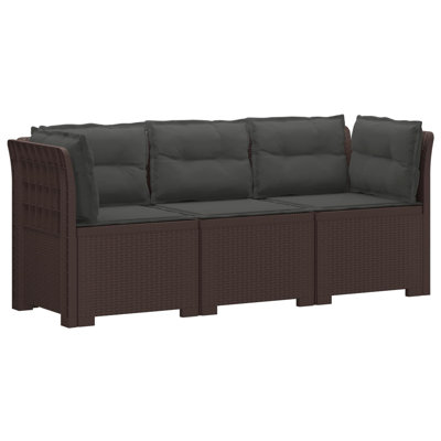 179 cm W Patio Sofa with Cushions