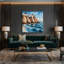 Art mural sur toile Coastal Aegean Coast Green-1639194331