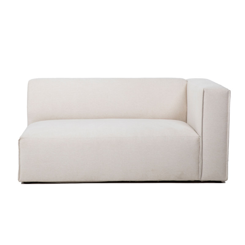 Canapé modulaire rembourré 66 po Premium, Accoudoir à droite (vu de face)
