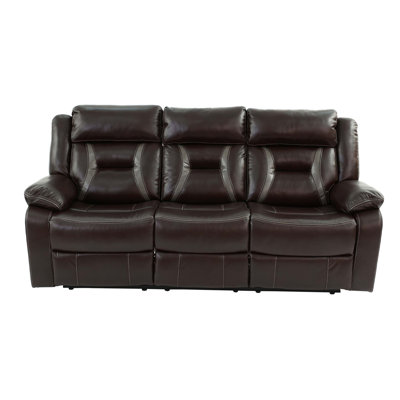Modern Power Reclining Sofa 1pc Pillow Arms And Headrest