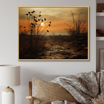 " Mums Field With Sunset "