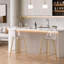 Tabourets de bar modernes de 25,5 po de hauteur comptoir en acrylique transparent avec structure en métal et repose-pieds-720376865-720376864