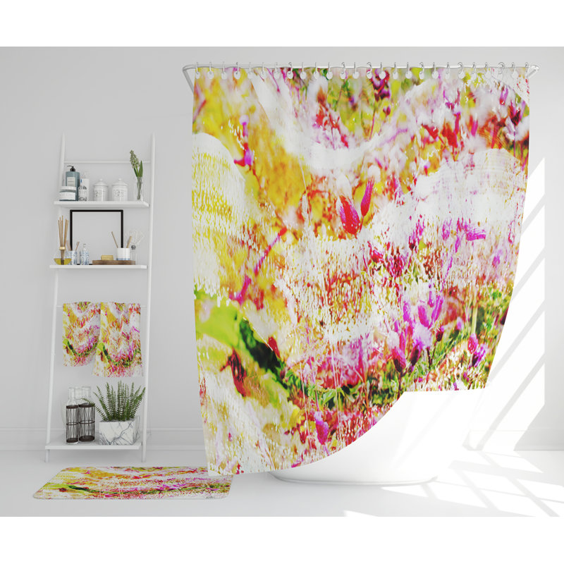 Naysha Polyester Shower Curtain Set