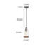 Luminaire suspendu cylindrique 1 lumière Mclemoore