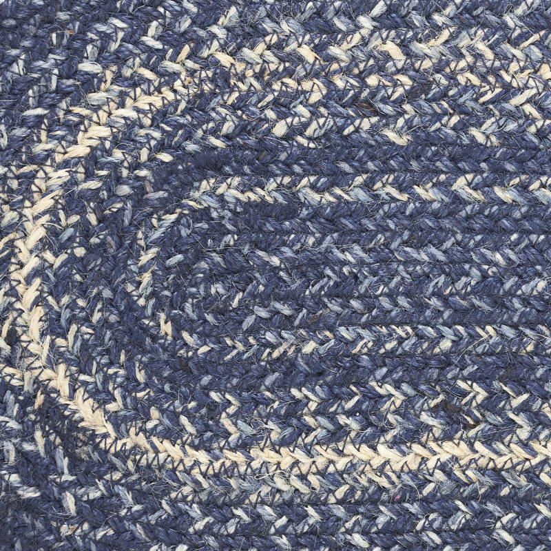Birtwhistle Great Falls Blue Jute Table Runner, 48" L x 13" W