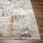 Primm Abstract Machine Woven Polypropylene Area Rug in Taupe/Blue/Orange-85359375
