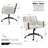 Jabali Extra Wide Boucle Upholstered Office Chair Swivel Desk Chair with Metal Frame-112473113