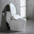 One Piece Toilet with Electric Smart Bidet Seat,Rear/Front Wash,Heated Seat,Wireless Remote,Advanced