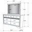 Commode 9 tiroirs avec miroir SantaAna-288216596