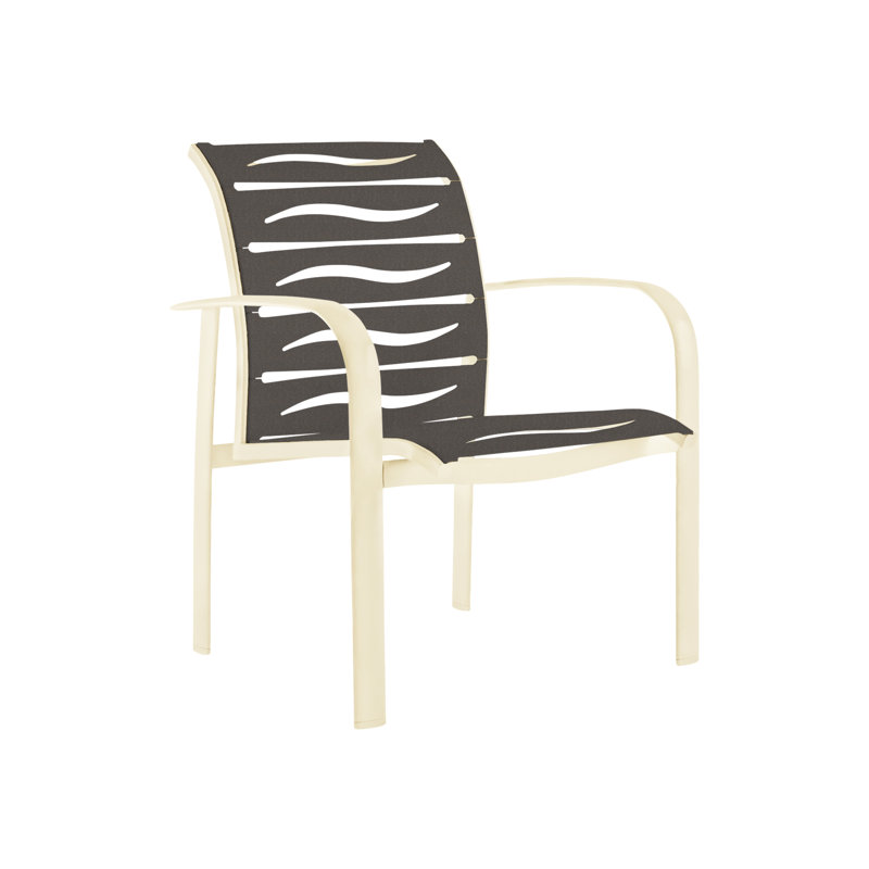 Laguna Beach Outdoor Dining Armchair, Graphite, Shell