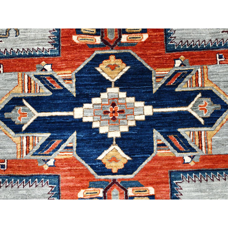Tapis gris Krypton 10 pi x 10 pi en laine nouée à la main 200 KPSI 4A2F73D31F654B6FA482BCE87860A7A5