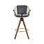 Zebra Pyramid Wood Swivel Stool-100267021-100259976-100259977