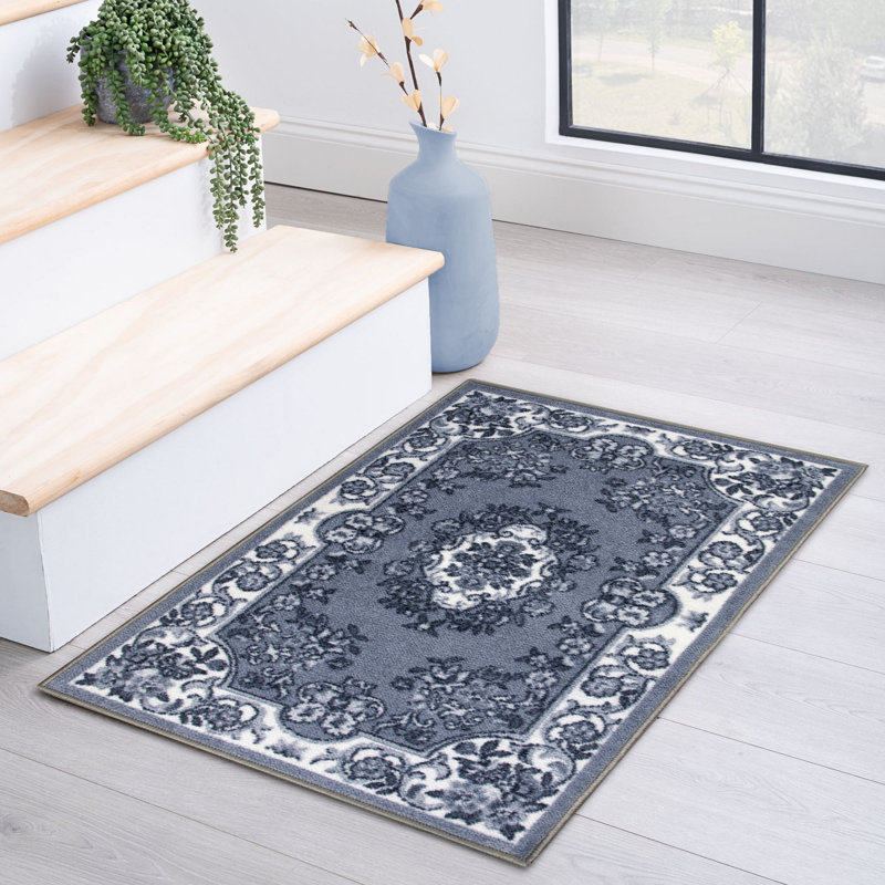 Tapis de couloir intérieur antidérapant Meredith, Rectangulaire 2 pi x 3 pi