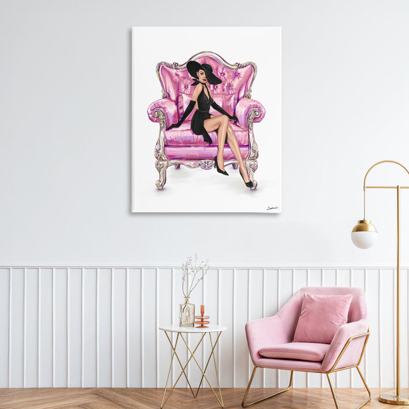 Femme élégante sur toile, par Ziwei Li, H 40 po x l 30 po