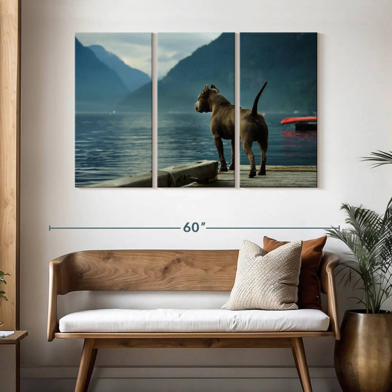 Brampt Pierside Pit Bull, 32" H x 50" W