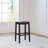 Katwa Wood Backless Bar Height Stool, Black