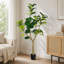Figuier lyre artificiel, feuillage à plusieurs niveaux, décoration pour la maison ou le bureau-1017594843-1017594847