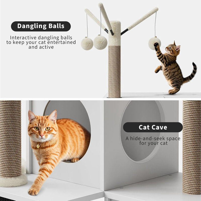 136.4cm H Cat Tree