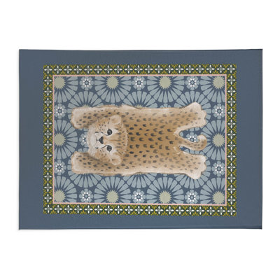 Lil Lying Leopard Tile Kids Play Mat