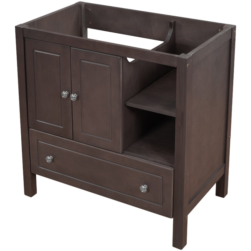 29.13'' Single Bathroom Vanity Base Only, Brown
