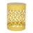 Modern Yellow Outdoor End Table , Powder-Coated Frame, No Assembly, Minimalist Chic, 13.91"W X 13.91"D 17.87"H  Metal Pair, Design, Construction, Powder-Coated,-467686586